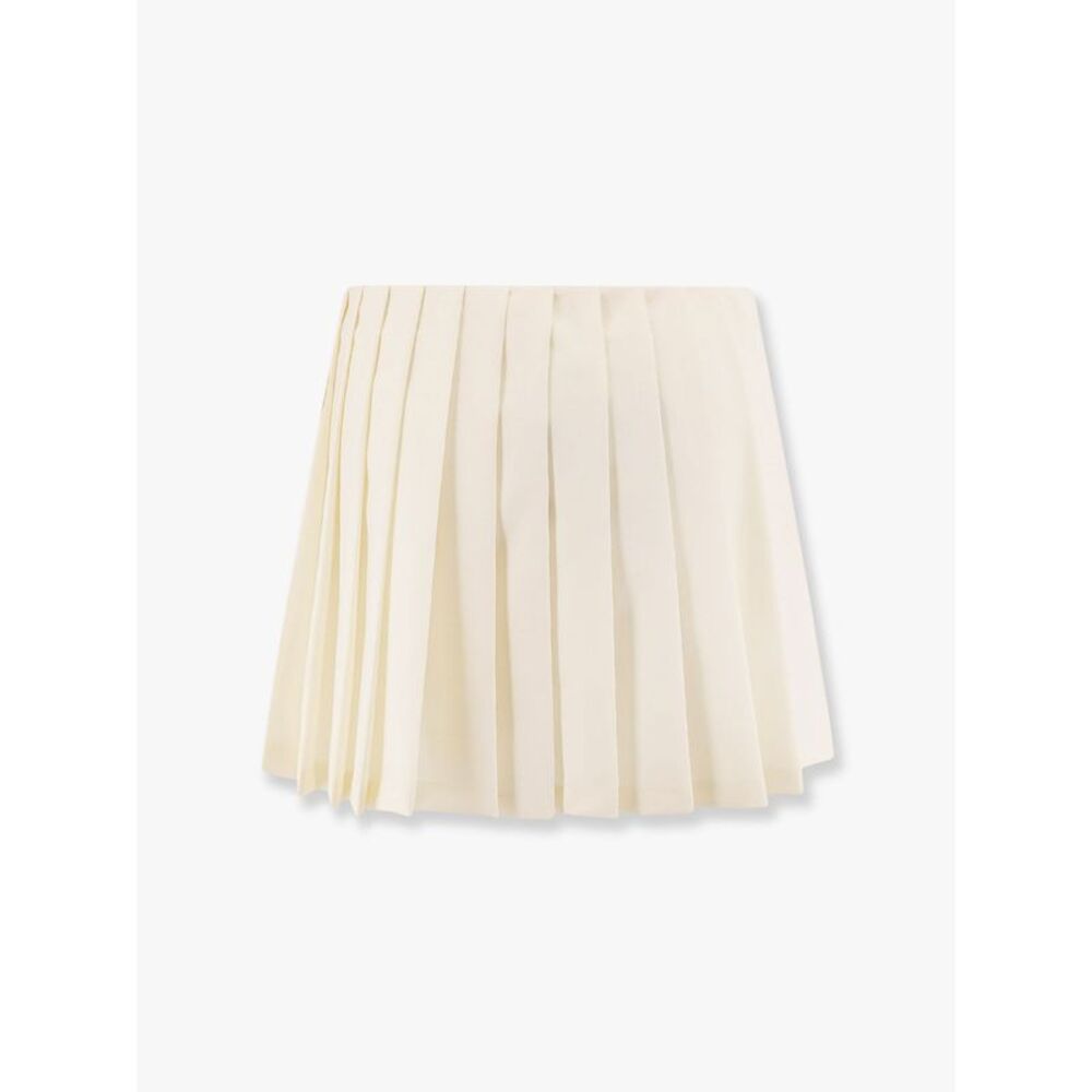 Miu Miu Women Plisse Wool And Mohair Skirt - Picture 5 of 5